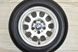 中古タイヤホイール 1本セット 15インチ 6.5J +42 PCD 120 195/65R15 91H BMW E46 3シリーズ 純正【 ブリヂストン 製 タイヤ付き】