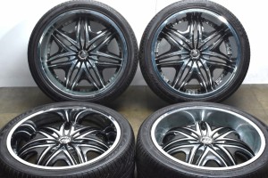 中古タイヤホイール 4本セット 24インチ 10J +40 PCD 150 305/35R24 112V XL ディアブロ 製ホイール【 レクサーニ 製 タイヤ付き】