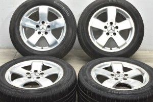 中古タイヤホイール 4本セット 16インチ 7.5J +42 PCD 112 225/55R16 95V メルセデスベンツ 純正 ホイール【 コンチネンタル 製 タイヤ付