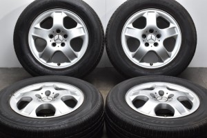 中古タイヤホイール 4本セット 17インチ 8J +52 PCD 112 255/60R17 106V メルセデス・ベンツ 純正 ホイール【 ピレリ/ブリヂストン 製 タ