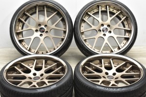 中古タイヤホイール 4本セット 20インチ 9.5J -3 21インチ 11.5J +10 PCD 114.3 245/30ZR20 90Y 295/25ZR21 96Yハイパーフォージド 製ホ