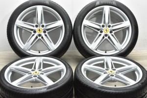 中古タイヤホイール 4本セット 20インチ 9.5J +48.4 11.5J +71.6 PCD 114.3 255/35ZR20 97Y 315/35R20 106Y フェラーリ 純正 ホイール【 