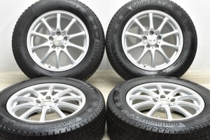 中古 スタッドレス タイヤ ホイール 4本セット 17インチ 7J +48 PCD 114.3225/65R17 102T モンツァジャパン 製ホイール【 コンチネンタル