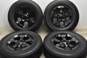 中古タイヤホイール 4本セット 18インチ 7.5J +44.45 PCD 127 255/70R18 113S ジープ 純正 ホイール【 ブリヂストン 製 タイヤ付き】