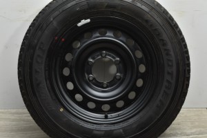 中古タイヤホイール 1本セット 17インチ 7.5J +15 PCD 139.7 265/65R17 112S トヨタ 純正 ホイール【 ダンロップ 製 タイヤ付き】