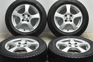 中古 スタッドレス タイヤ ホイール 4本セット 14インチ 4.5J +40 PCD 100175/65R14 82Q 社外 製ホイール【 ダンロップ 製 スタッドレス