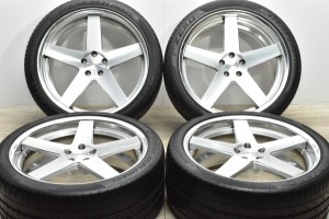 中古タイヤホイール 4本セット 21インチ 9.5J +35 +28 PCD 112 275/35ZR21 103Y ハイパーフォージド 製ホイール【 ピレリ 製 タイヤ付き