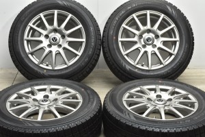 中古 スタッドレス タイヤ ホイール 4本セット 15インチ 6J +53 PCD 114.3195/65R15 91Q ハートボイス 製ホイール【 オートバックス 製 