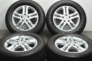 中古タイヤホイール 4本セット 18インチ 7.5J +43 PCD 130 265/60R18 110H メルセデス・ベンツ 純正 ホイール【 クムホ 製 タイヤ付き】