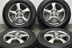 中古 スタッドレス タイヤ ホイール 4本セット 13インチ 4B +45 PCD 100145/80R13 75Q ブリヂストン 製ホイール【 ブリヂストン 製 スタ