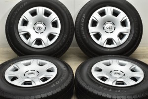 中古タイヤホイール 4本セット 15インチ 6J +35 PCD 139.7 195/80R15 107/105N LT トヨタ 200 ハイエース レジアスエース 純正【2023年製