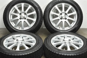 中古 スタッドレス タイヤ ホイール 4本セット 15インチ 5.5J +42 PCD 100175/65R15 84Q Weds 製ホイール【 ダンロップ 製 スタッドレス