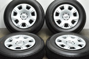 中古タイヤホイール 4本セット 15インチ 6J +35 PCD 139.7 195/80R15 107/105N LT トヨタ 200 ハイエース 純正【2023年製 ブリヂストン 