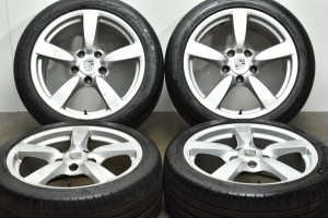 中古タイヤホイール 4本セット 18インチ 8J +57 9J +43 PCD 130 235/40ZR18 95Y 265/40ZR18 101Y ポルシェ 純正 ホイール【 ミシュラン 