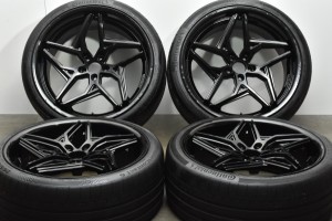 中古タイヤホイール 4本セット 22インチ 9.5J 10.5J +15 PCD 112 265/35R22 295/30R22 LEXANI SPYDER  レクサーニ スパイダー 【 コンチ