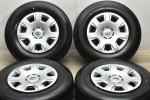 中古タイヤホイール 4本セット 15インチ 6J +35 PCD 139.7 195/80R15 107/105N LT トヨタ 純正 ホイール【 ブリヂストン 製 タイヤ付き】