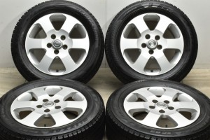 中古 スタッドレスタイヤホイール 4本セット 16インチ 6J +45 PCD 114.3 205/60R16 92S ニッサン 純正 ホイール【 ブリヂストン 製 スタ