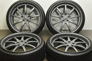 中古タイヤホイール 4本セット 20インチ 8.5J +37（実測値） PCD 114.3 225/35R20 90W ハイパーフォージド 製ホイール【 ニットー 製 タ