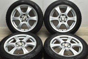 中古 スタッドレス タイヤ ホイール 4本セット 16インチ 7J +48 PCD 114.3205/55R16 91Q ウェッズ 製ホイール【 ダンロップ 製 スタッド