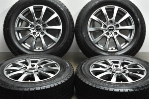 中古 スタッドレス タイヤ ホイール 4本セット 15インチ 6J +52 PCD 114.3195/65R15 91Q MID 製ホイール【 ダンロップ 製 スタッドレスタ