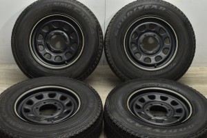 中古 スタッドレス タイヤ ホイール 4本セット 15インチ 6.5J +40（実測値） PCD 139.7195/80R15 107/105L LT 社外 製ホイール【 グッド