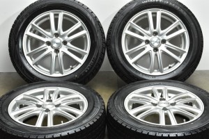 中古 スタッドレス タイヤ ホイール 4本セット 15インチ 5.5J +42 PCD 100185/60R15 84Q トピー 製ホイール【 ダンロップ 製 スタッドレ