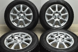 中古 スタッドレス タイヤ ホイール 4本セット 15インチ 6J +53 PCD 114.3195/65R15 91Q ダンロップ 製ホイール【 ダンロップ 製 スタッ