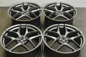 中古ホイール 4本セット 20インチ 9.5J +48.4 11.5J +71.6 PCD 114.3 フェラーリ F12 ベルリネッタ 純正 オプション   マットコルサグレ