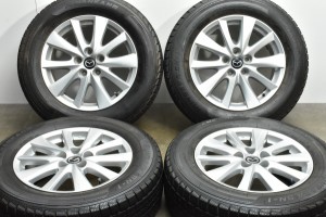 中古 スタッドレス タイヤ ホイール 4本セット 17インチ 7J +50 PCD 114.3225/65R17 102Q マツダ 純正 ホイール【 ナンカン 製 スタッド