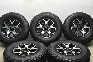 中古タイヤホイール 5本セット 17インチ 7.5J +44.45 PCD 127 LT255/75R17 111/108Q JEEP ジープ JL ラングラー ルビコン 純正【 BFグッ