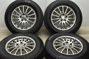 中古 スタッドレス タイヤ ホイール 4本セット 16インチ 6.5J +38 PCD 114.3215/65R16 98Q ブリヂストン 製ホイール【 ブリヂストン 製 