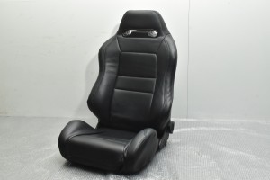 中古 RECARO SR系 レカロシート 1脚 セミバケットシート 合皮レザーカバーシート付 KBA 90349