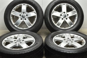 中古タイヤホイール 4本セット 18インチ 7.5J +63 PCD 130 P265/60R18 109H メルセデスベンツ 純正 ホイール【 ブリヂストン 製 タイヤ付