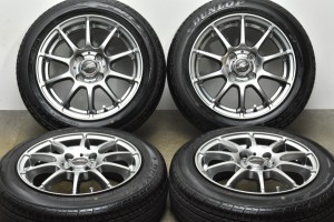 中古タイヤホイール 4本セット 14インチ 5.5J +48 PCD 100 165/60R14 75H マルカサービス 製ホイール【 ダンロップ 製 タイヤ付き】