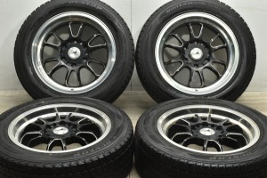 中古 スタッドレス タイヤ ホイール 4本セット 17インチ 6.5J +38 PCD 139.7215/60R17 96Q 5ZIGEN 製ホイール【 ダンロップ 製 スタッド