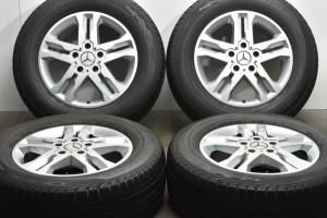 中古タイヤホイール 4本セット 18インチ 7.5J +63 PCD 130 265/60R16 110V メルセデスベンツ 純正 ホイール【 ダンロップ 製 タイヤ付き