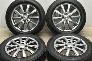 中古 スタッドレス タイヤ ホイール 4本セット 15インチ 5.5J +43 PCD 100175/65R15 84Q BADX 製ホイール【 グッドイヤー 製 スタッドレ