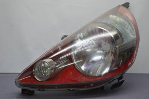 【中古】ホンダ GD1フィット 後期 純正 ヘッドライト 左 赤【K1878】