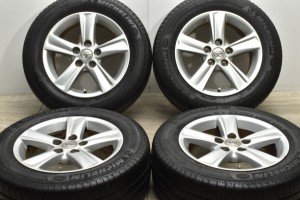 中古タイヤホイール 4本セット 16インチ 7J +40 PCD 114.3 215/60R16 99H トヨタ 130 マークX 純正【 ミシュラン 製 タイヤ付き】