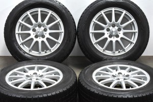 中古 スタッドレス タイヤ ホイール 4本セット 15インチ 6J +43 PCD 100195/65R15 91Q Weds 製ホイール【 ダンロップ 製 スタッドレスタ