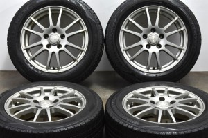 中古 スタッドレス タイヤ ホイール 4本セット 16インチ 6.5J +40 PCD 114.3195/60R16 89Q トーヨー 製ホイール【 ダンロップ 製 スタッ