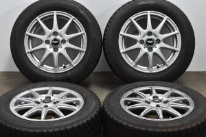 中古 スタッドレス タイヤ ホイール 4本セット 14インチ 5.5J +50 PCD 100175/65R14 82Q 社外 製ホイール【 グッドイヤー 製 スタッドレ