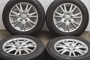 中古 スタッドレス タイヤ ホイール 4本セット 15インチ 6J +53 PCD 114.3195/65R15 91Q Weds 製ホイール【 ヨコハマ 製 スタッドレスタ