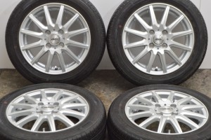 中古タイヤホイール 4本セット 14インチ 4.5J +45 PCD 100 155/65R14 75S バドックス 製ホイール【 グッドイヤー 製 タイヤ付き】