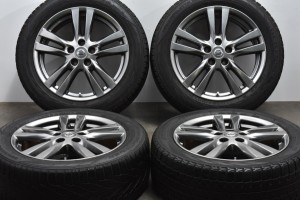 中古 スタッドレス タイヤ ホイール 4本セット 18インチ 7.5J +55 PCD 114.3225/55R18 102R ニッサン 純正 ホイール【 ノキアン/ヨコハマ