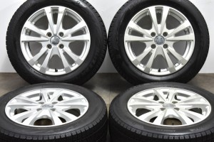 中古 スタッドレス タイヤ ホイール 4本セット 15インチ 6J +53 PCD 100185/60R15 84Q KOSEI 製ホイール【 ブリヂストン 製 スタッドレス