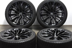 中古 スタッドレス タイヤ ホイール 4本セット 20インチ 8.5J +25 PCD 120245/40R20 95Q レクサス 純正 ホイール【 ヨコハマ 製 スタッド