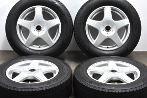 中古 スタッドレス タイヤ ホイール 4本セット 15インチ 6J +45 PCD 100/114.3mm マルチ195/65R15 91Q ブリヂストン 製ホイール【 ブリヂ