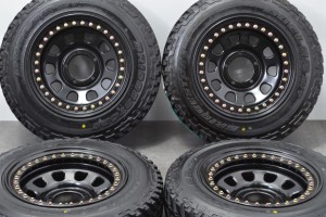 中古タイヤホイール 4本セット 16インチ 6J -20 PCD 139.7 185/85R16 105/103L LT モーターファーム 製ホイール【 ブリヂストン 製 タイ