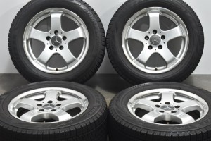 中古 スタッドレス タイヤ ホイール 4本セット 16インチ 7.5J +41 PCD 112225/55R16 99Q 阿部商会 製ホイール【 ブリヂストン 製 スタッ